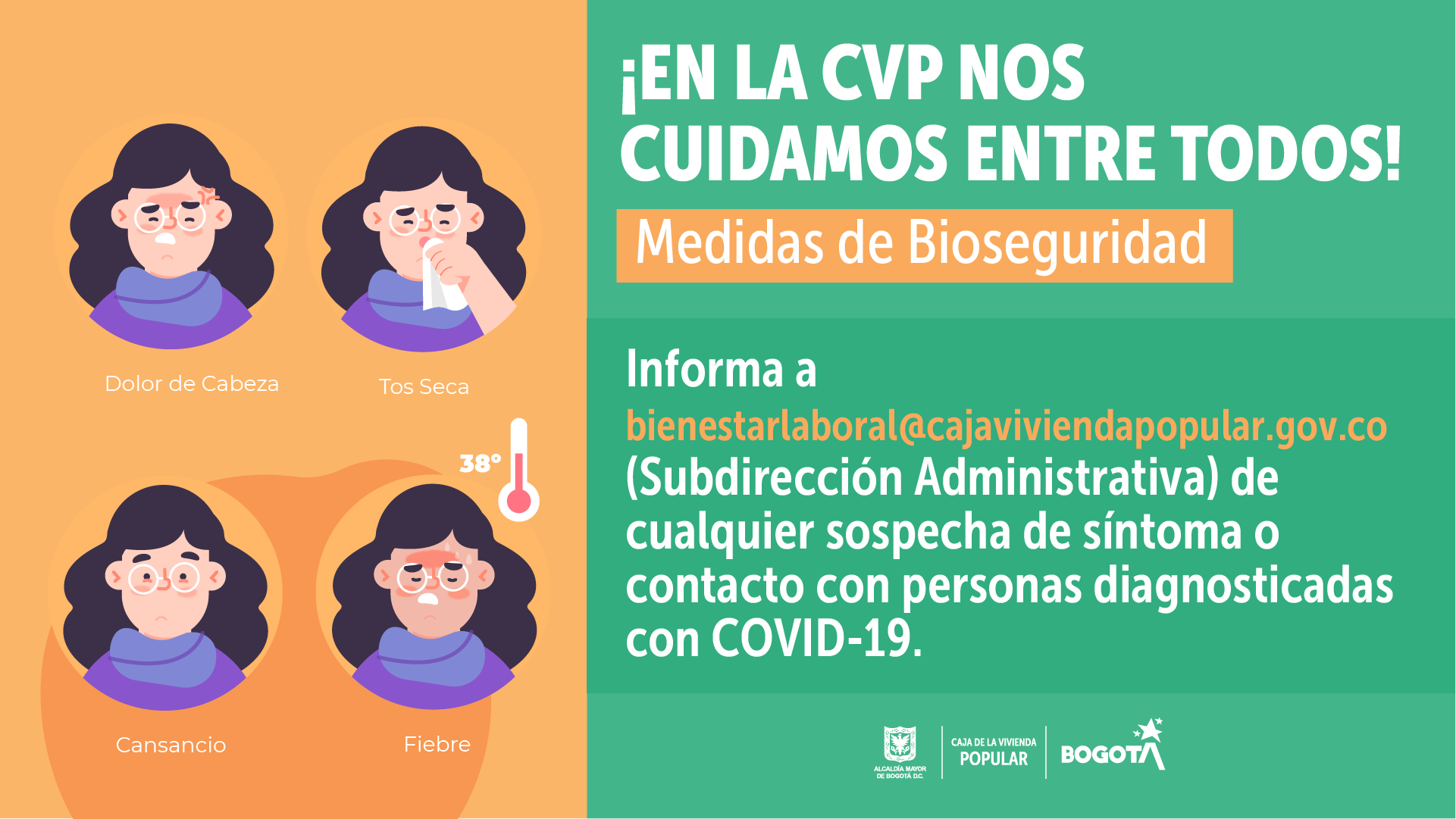 Medidas De Bioseguridad En La CVP Nos Cuidamos Entre Todos Intranet Caja De La Vivienda Popular