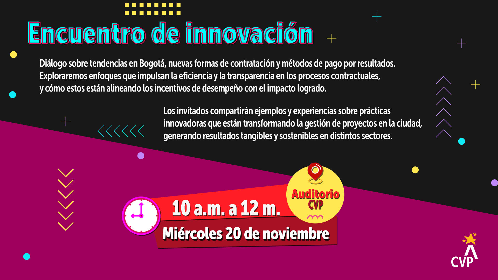 Participa en el encuentro de innovación CVP Nov 2024