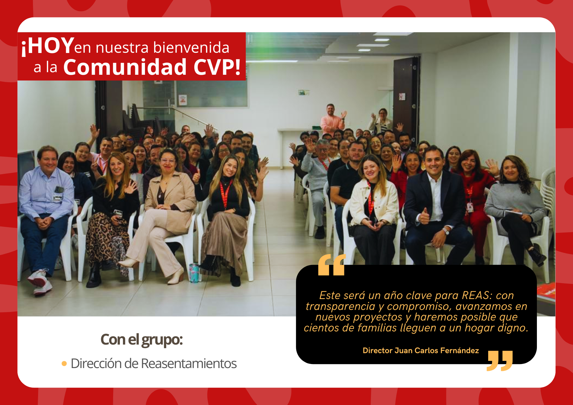 Bienvenida 2026 Reasentamientos